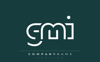 GMI abstract letter logo design. Modern Business Logo Design With Abstract Typography and Contemporary Style