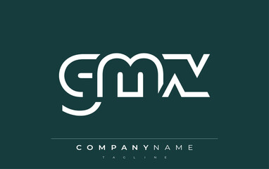 GMX abstract letter logo design. Modern Business Logo Design With Abstract Typography and Contemporary Style
