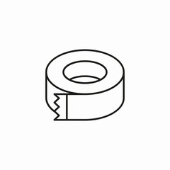 roll adhesive tape icon sign vector