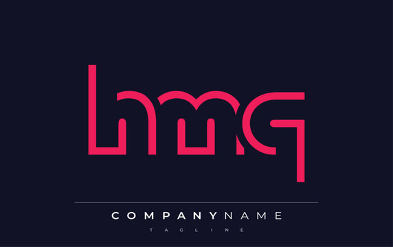 HMQ abstract letter logo design. Modern Business Logo Design With Abstract Typography and Contemporary Style