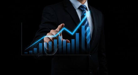 Business Growth Graph Shows Positive Trend