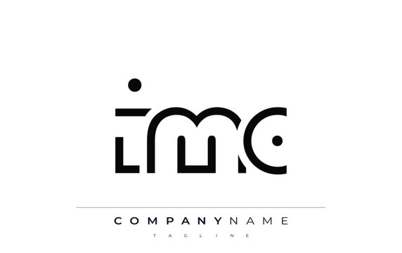 IMC abstract letter logo design. Modern Business Logo Design With Abstract Typography and Contemporary Style
