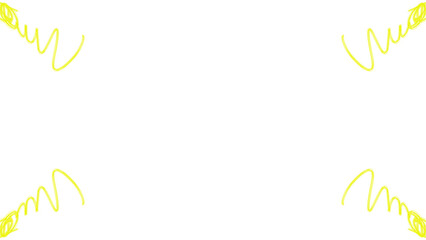 Frame with transparent background in shades of yellow