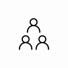 three people group icon sign vector