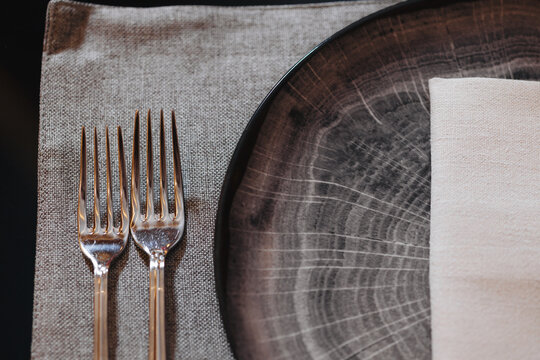Elegant Restaurant Table Setting by Window
