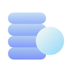 Fototapeta premium Abstract blue shapes in modern style for graphic designs 