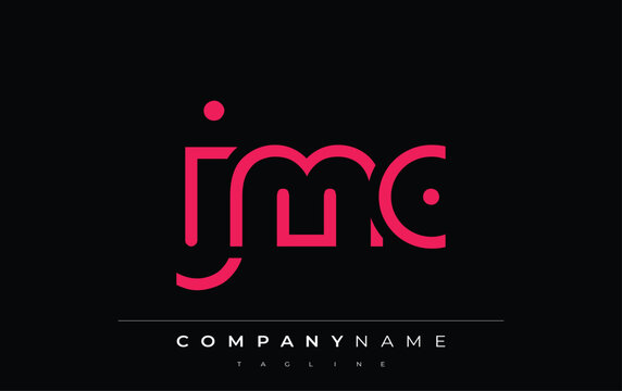 JMC abstract letter logo design. Modern Business Logo Design With Abstract Typography and Contemporary Style