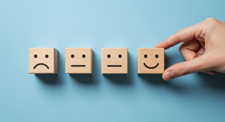 Customer Satisfaction Survey with Smiley Faces