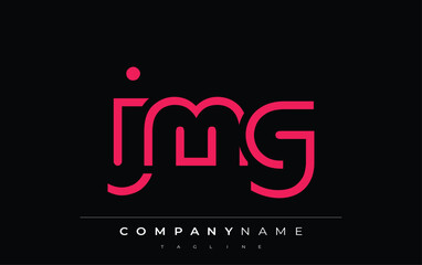 JMG abstract letter logo design. Modern Business Logo Design With Abstract Typography and Contemporary Style