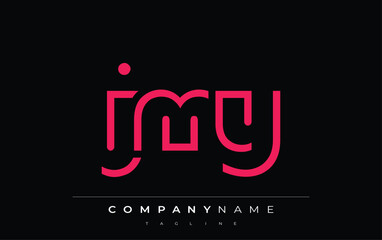 JMY abstract letter logo design. Modern Business Logo Design With Abstract Typography and Contemporary Style