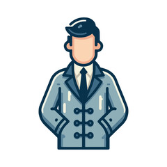 
illustration design of a man in a suit