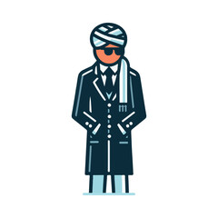 
illustration design of a man in a suit