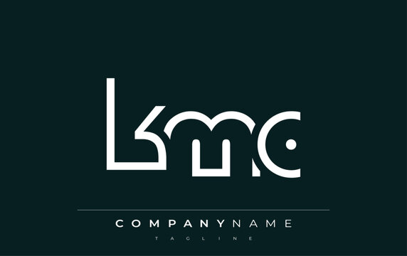 KMC abstract letter logo design. Modern Business Logo Design With Abstract Typography and Contemporary Style