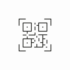 qr code scanner icon sign vector