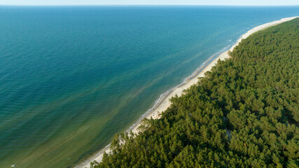 aerial view of the sea
