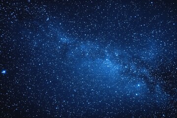 Starry sky background, blue night sky full of stars, glowing stars in the dark space, starry background, dark night, stars in the distance, starlight, dark background with a blue glow, night sky.	
