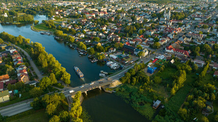 aerial view of the city August&oacute;w 
