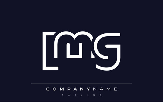 LMG abstract letter logo design. Modern Business Logo Design With Abstract Typography and Contemporary Style