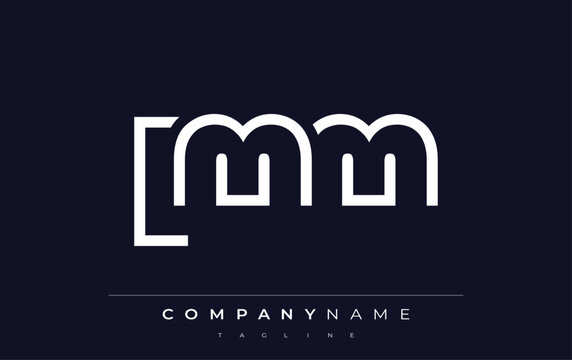 LMM abstract letter logo design. Modern Business Logo Design With Abstract Typography and Contemporary Style