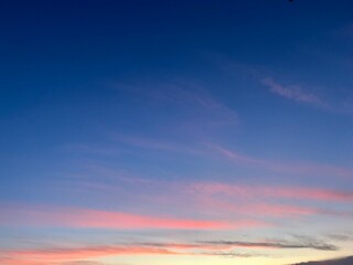 sunset in the sky