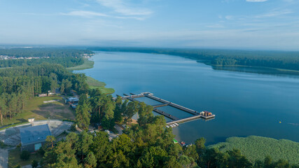 lake Necko in the forest 