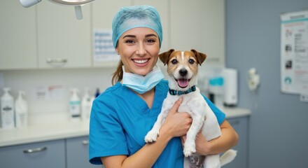 Vet holding a dog (2)