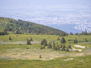 Panorama of Vitosha Mountain, Bulgaria