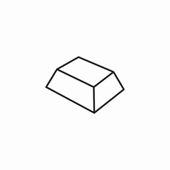 gold bar icon sign vector