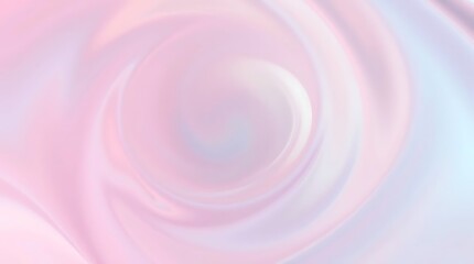 Abstract background of pink and blue swirls in soft pastel colors.