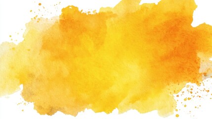 Obraz premium A vivid yellow watercolor abstraction fills the canvas with shades of brightness and warmth. This artistic splash showcases free-flowing creativity and artistic expression.