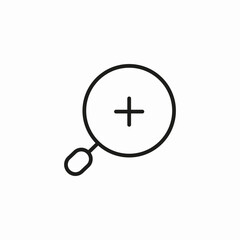 zoom in magnify icon sign vector