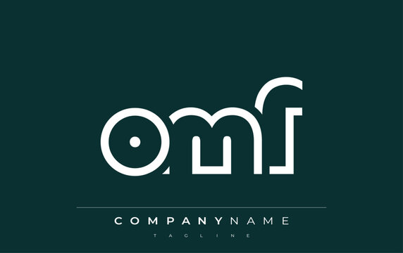 OMF abstract letter logo design. Modern Business Logo Design With Abstract Typography and Contemporary Style
