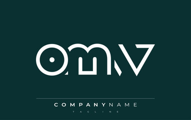 OMW abstract letter logo design. Modern Business Logo Design With Abstract Typography and Contemporary Style