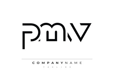 PMW abstract letter logo design. Modern Business Logo Design With Abstract Typography and Contemporary Style