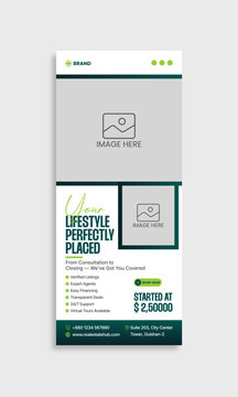 Corporate Property Sale Real Estate Roll-Up Banner Template 