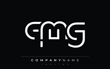 QMG abstract letter logo design. Modern Business Logo Design With Abstract Typography and Contemporary Style