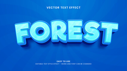 forest editable text effect