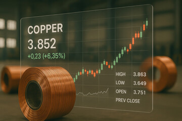 Copper prices show significant spike as market fluctuates with current values displayed clearly