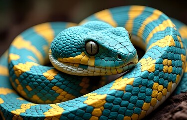 Fototapeta premium close up of a snake