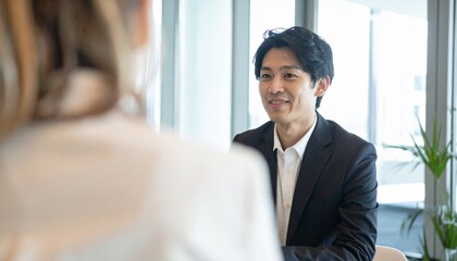 オフィスでの顧客面談