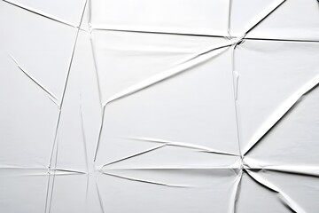 Abstract geometric pattern of white paper with sharp creases and folded edges creating dynamic lines