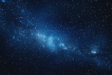 Starry sky background, blue night sky full of stars, glowing stars in the dark space, starry background, dark night, stars in the distance, starlight, dark background with a blue glow, night sky.	

