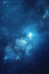 Obraz premium Starry sky background, blue night sky full of stars, glowing stars in the dark space, starry background, dark night, stars in the distance, starlight, dark background with a blue glow, night sky. 