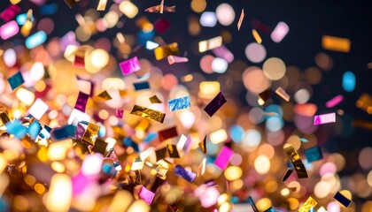 Colorful confetti in the air (1)