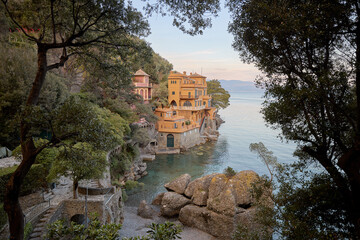Mesmerizing Views of Portofino's Sunset Skyline