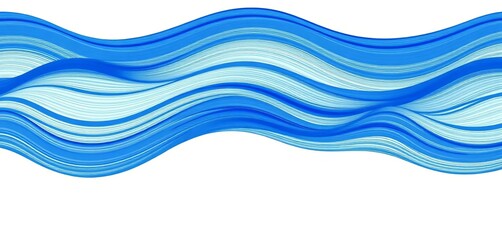 Abstract blue wavy horizontal lines seamless pattern on white background vector illustration,  surface,  white