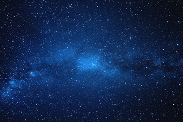 Starry sky background, blue night sky full of stars, glowing stars in the dark space, starry background, dark night, stars in the distance, starlight, dark background with a blue glow, night sky.