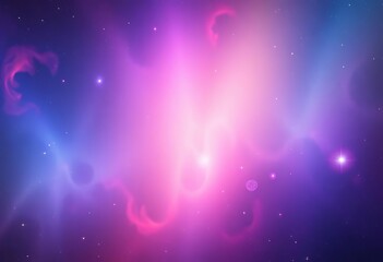 Vibrant nebulae fading into a serene cosmic gradient, outer space, color