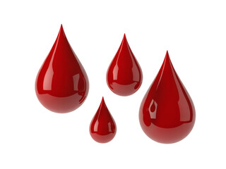 Fototapeta premium Dramatic blood drops convey health, medical emergencies, or abstract concepts with deep impact