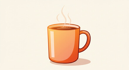 Obraz premium Warm Orange Coffee Mug
